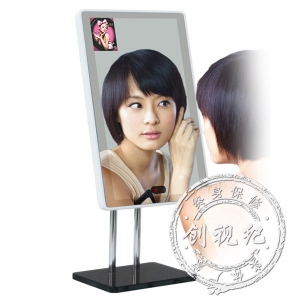 11.6寸桌面支架式镜面广告机美容美发店